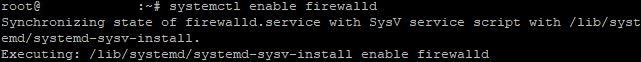 Добавление Firewalld в автозагрузку linux