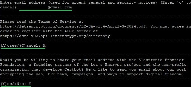 Получение SSL-сертификата для Nginx и Apache