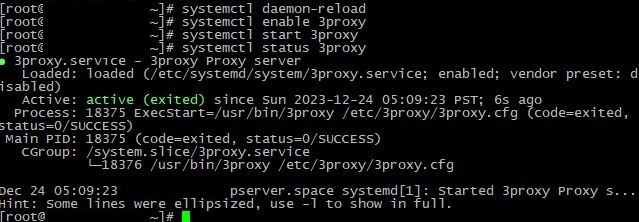 Proxy is running