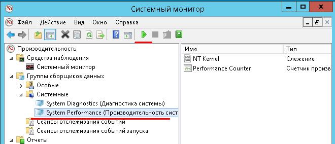 Отчет Системного монитора о производительности Windows