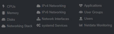 Main components of NetData