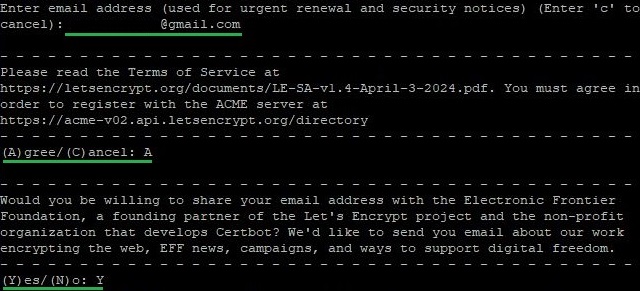 Obtaining an SSL Certificate for Nginx and Apache