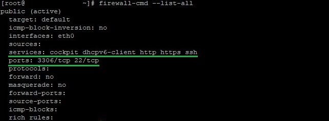 Checking Firewall Rules in Centos