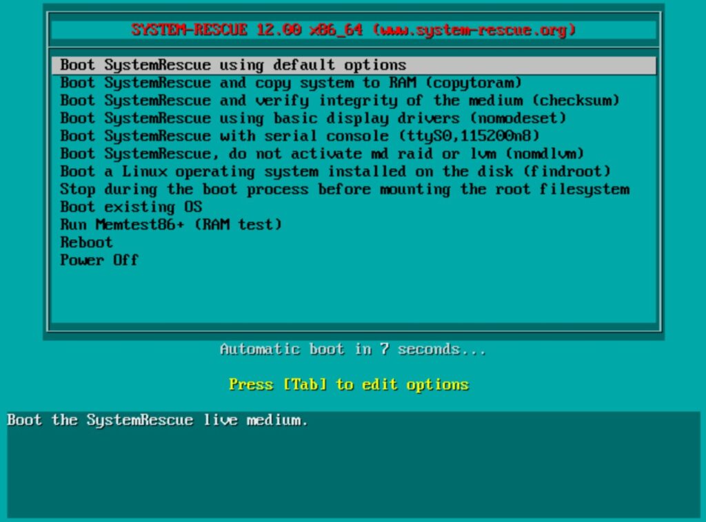 system-rescue-menu